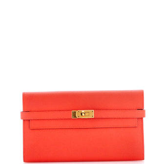 Hermes Kelly Wallet Verso Epsom Long