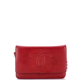 Chanel Timeless Wallet on Chain Caviar