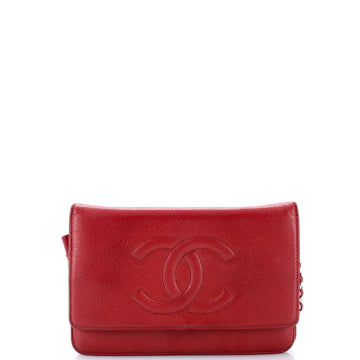 Chanel Timeless Wallet on Chain Caviar