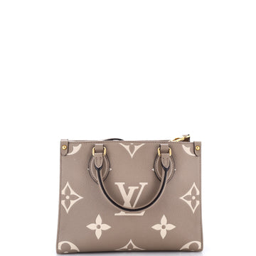 Louis Vuitton OnTheGo Tote Bicolor Monogram Empreinte Giant PM