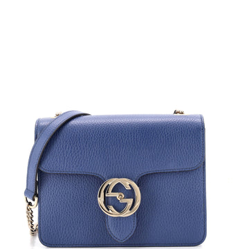 Gucci Interlocking Shoulder Bag Leather Small