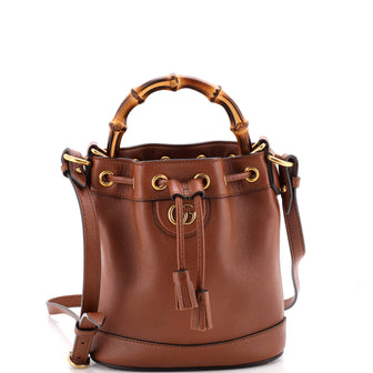 Gucci Diana Bucket Bag Leather Mini