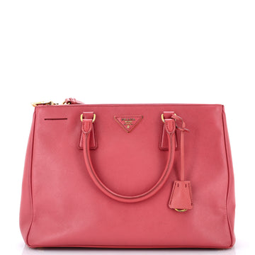 Prada Double Zip Lux Tote Saffiano Leather Medium