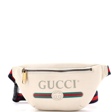 Gucci Logo Belt Bag Printed Leather Small