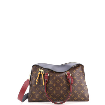 Louis Vuitton Tuileries Handbag Monogram Canvas with Leather