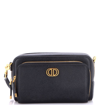 Christian Dior Caro Double Pouch Crossbody Bag Leather