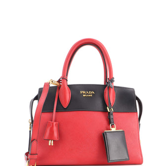 Prada Esplanade Tote Saffiano with City Calf Small