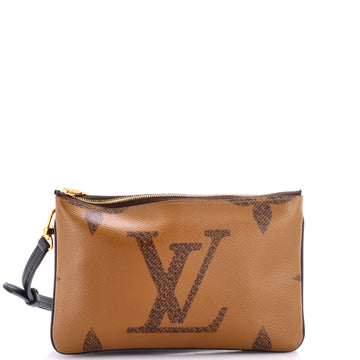 Louis Vuitton Double Zip Pochette Reverse Monogram Giant