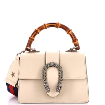 Gucci Dionysus Bamboo Top Handle Bag Leather Mini