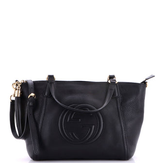 Gucci Soho Convertible Top Handle Bag Leather Small