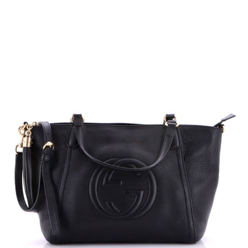 Gucci Soho Convertible Top Handle Bag Leather Small