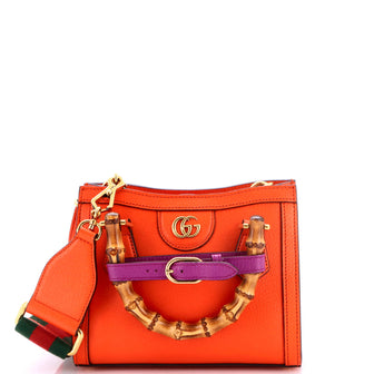 Gucci Diana NM Bamboo Handle Tote Leather Mini