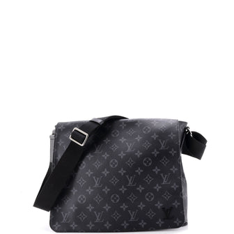 Louis Vuitton District Messenger Bag Monogram Eclipse Canvas MM