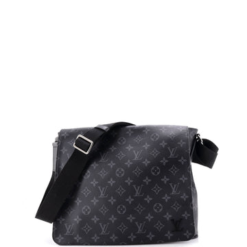 Louis Vuitton District Messenger Bag Monogram Eclipse Canvas MM