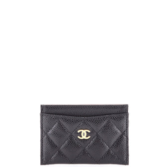 Chanel Classic Card Holder Quilted Caviar