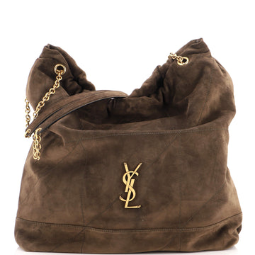 Saint Laurent Jamie 4.3 Pochon Shoulder Bag Quilted Suede Large