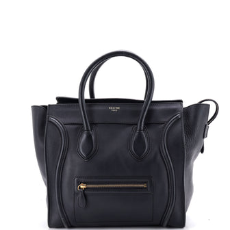 Celine Luggage Bag Smooth Leather Mini