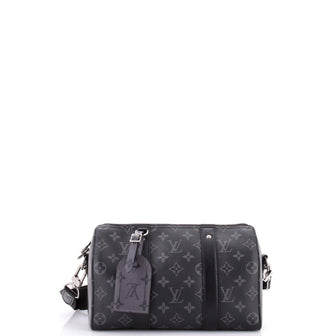 Louis Vuitton City Keepall Bag Reverse Monogram Eclipse Canvas
