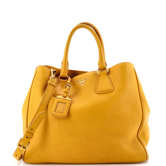Prada Convertible Shopper Tote Vitello Daino Large
