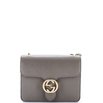 Gucci Interlocking Shoulder Bag Leather Small