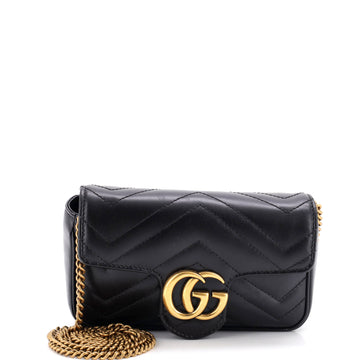 Gucci GG Marmont Flap Bag Matelasse Leather Super Mini