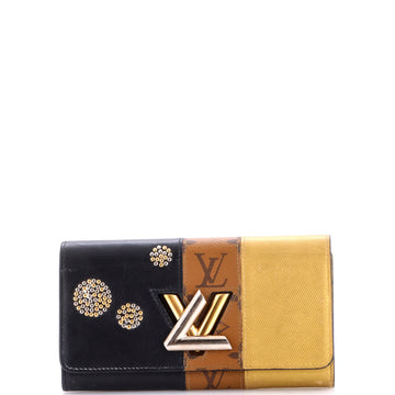 Louis Vuitton Twist Wallet Limited Edition Studded Reverse Monogram Canvas and Leather