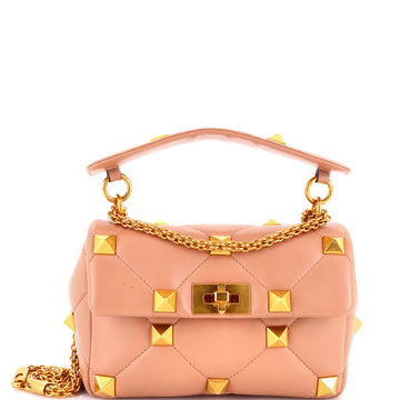 Valentino Garavani Roman Stud Flap Bag Quilted Leather Medium