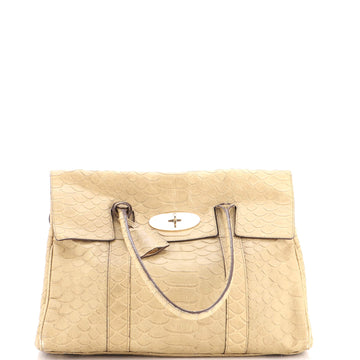 Mulberry Bayswater Satchel Crocodile Embossed Leather Medium