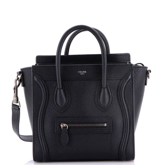 Celine Luggage Bag Grainy Leather Nano