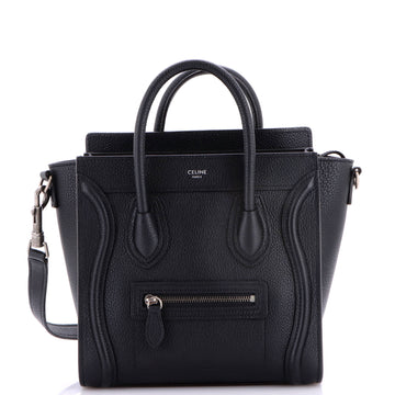 Celine Luggage Bag Grainy Leather Nano