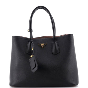 Prada Cuir Double Tote Saffiano Leather Medium