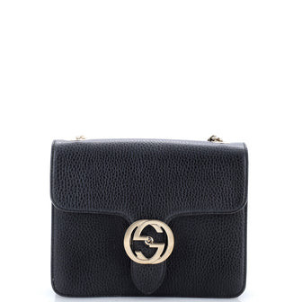 Gucci Interlocking Shoulder Bag Leather Small