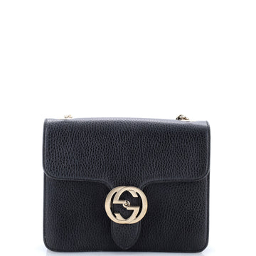 Gucci Interlocking Shoulder Bag Leather Small