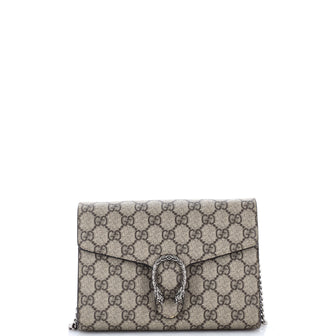 Gucci Dionysus Chain Wallet GG Coated Canvas Small