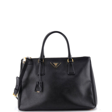 Prada Double Zip Lux Tote Saffiano Leather Medium