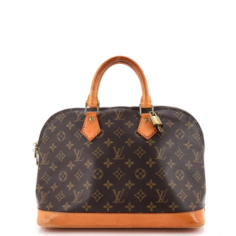 Louis Vuitton Vintage Alma Handbag Monogram Canvas PM