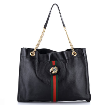Gucci Rajah Chain Tote Leather Large
