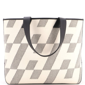 Hermes Cabas H en Biais Tote Canvas with Leather 40