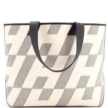 Hermes Cabas H en Biais Tote Canvas with Leather 40