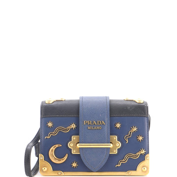 Prada Cahier Crossbody Bag Embellished Leather Small