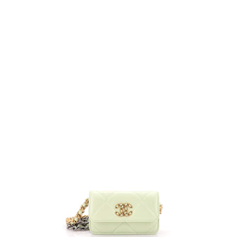 Chanel 19 Clutch With Chain Quilted Lambskin