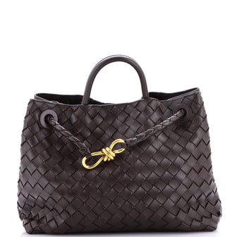 Bottega Veneta Andiamo Top Handle Bag Intrecciato Nappa Medium