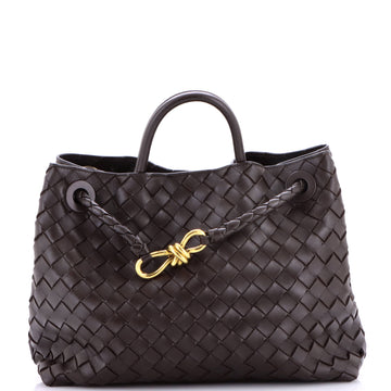 Bottega Veneta Andiamo Top Handle Bag Intrecciato Nappa Medium