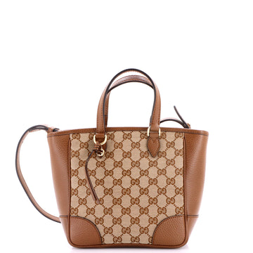 Gucci Bree Convertible Tote GG Canvas with Leather Small
