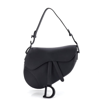 Christian Dior Ultra Matte Saddle Handbag Leather Medium
