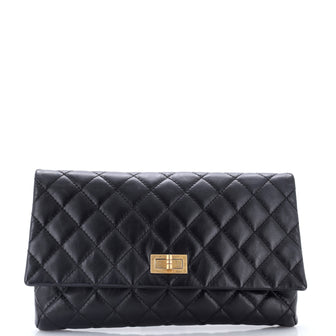 Chanel Reissue 2.55 Flap Clutch Quilted Aged Calfskin
