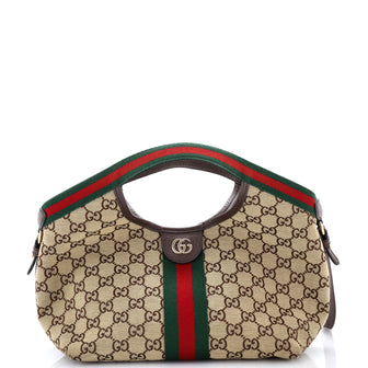 Gucci Giglio Tote GG Canvas Small