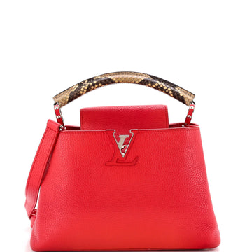 Louis Vuitton Capucines Bag Leather with Python BB