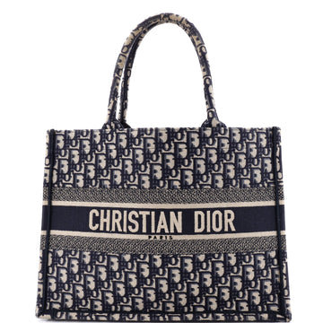 Christian Dior Book Tote Oblique Canvas Medium