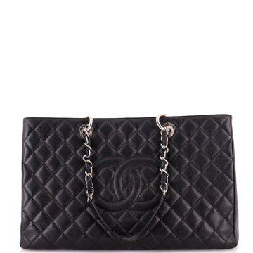 Chanel Grand Shopping Tote Quilted Caviar XL